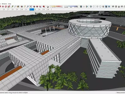 Sketchup Cultral Center J3 3D model