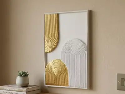 Modern Abstract Arches Wall Art - Modular 3D Decorative Panel  Free 3D print model
