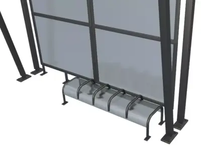 Bus Stop in Orlando 3D model