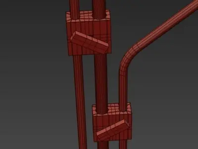 Riddle Double Floor Light 3D model