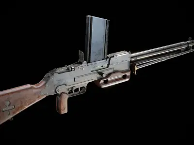 Chatellerault FM M24-29 Low-poly 3D model