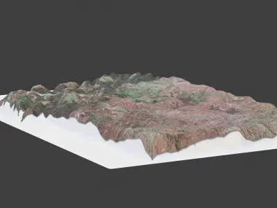 Montana State Low-poly 3D model