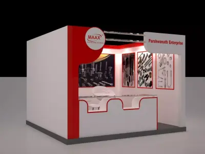 exhibition stall design 3D model