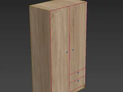 Wardrope IKEA VILHATTEN 3D model