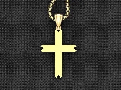 Cross Light Gold 3CP073 3DM STL 3D print model