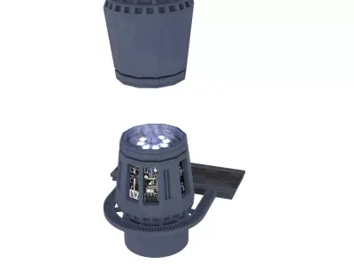 Set 2g - Tractor Beam Power Generator 1-6 scale Hottoys 3D print model