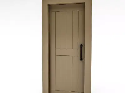 3D model modern bohemian door 05 Low-poly 3D model