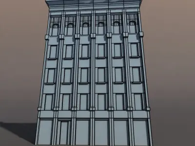 Apartment House 70 Low-poly 3D model