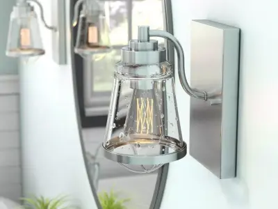 Camron Light Armed Sconce - 3 Colour 3D model