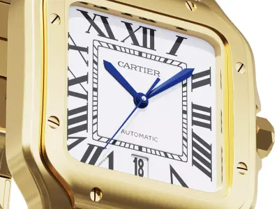 Santos watch 3D model