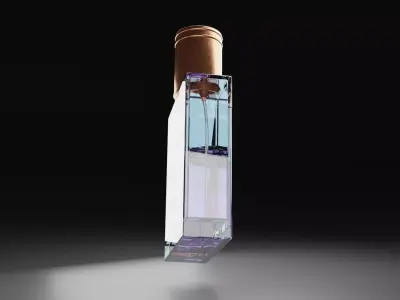Premium Glass Perfume Bottle Low-poly 3D model