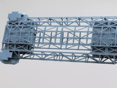 Sci Fi Ship Docking Gridding 6 3D model