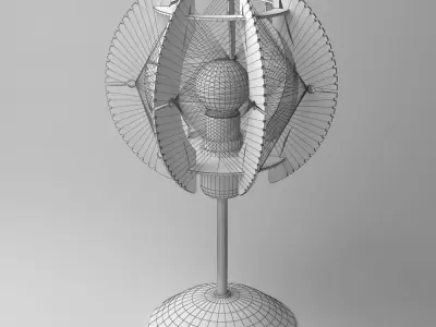 Table lamp Globo lightning 3D model