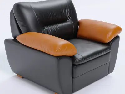 Arm chair Low-poly 3D model