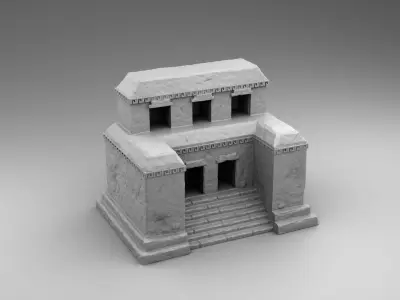 Stone build of Maya 3D print model