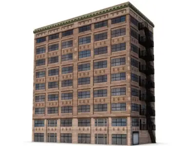 Architectural Building Digital 3D model