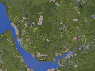 Liverpool City England Low-poly 3D model