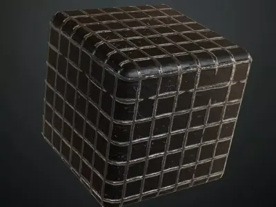 Dark Clean Diamond Tread Plate Metal PBR Seamless Texture purchase