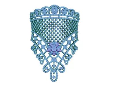 bracelet piece of jewelry with lights 3D print model