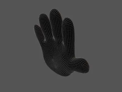 Hand v1 004 Low-poly 3D model