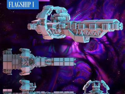 Twilight Imperium - The Nomad - print models 3D print model 3D print model