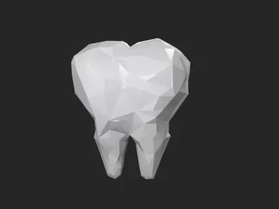 Tooth 3D printing ready Model for dental chamber 3D print model