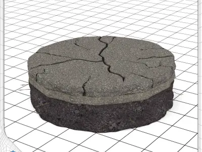 Street Display Stand Turntable 3D model