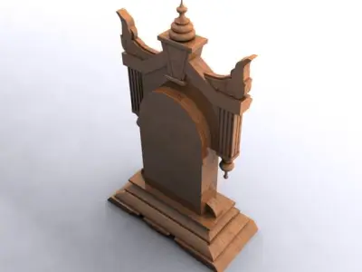 Antique Clock 3D model