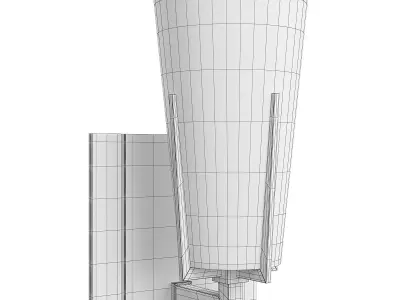 Upton Sconce Low-poly 3D model
