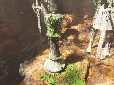 Guarded King Scene 3D model