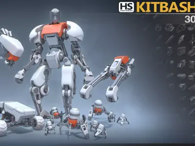 HardSurface Kitbash Vol 1 3D model