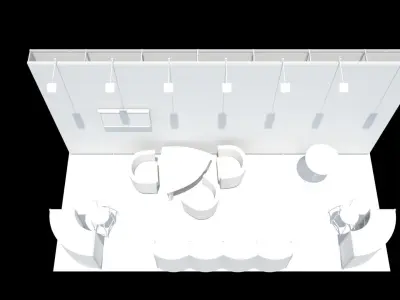 Exhibition stand design 3D model