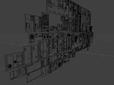 Star Wars Imperial Panels Pack 1 Low-poly 3D model
