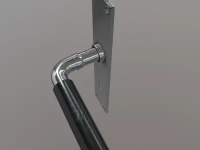 Door Handle Low-poly 3D model get