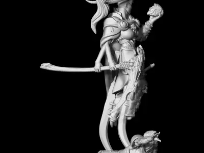 Hella figurine of woman 3D print model