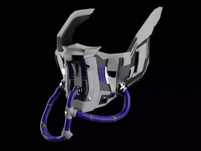 Sci-Fi Facemask Cyberpunk 3D model