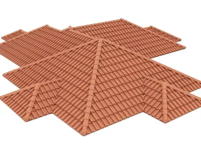 Roman Roof Tile 3D model
