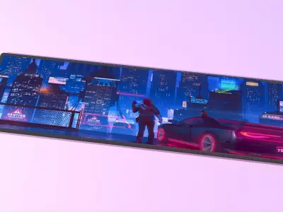 PAD Gamer v1 Mouse and keyboard Low-poly 3D model