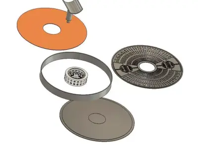 Light saber display stand based on carbonite chamber 3D print model