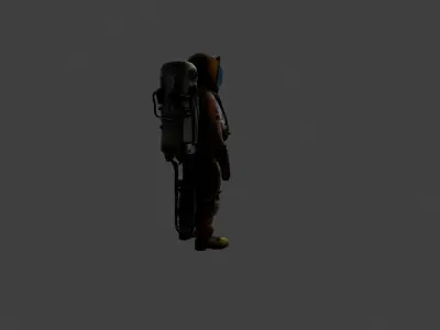 Detailed Space Exploration Suit - Astronaut Model 3D model