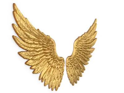 Wings Printable carved decor 21 3D print model