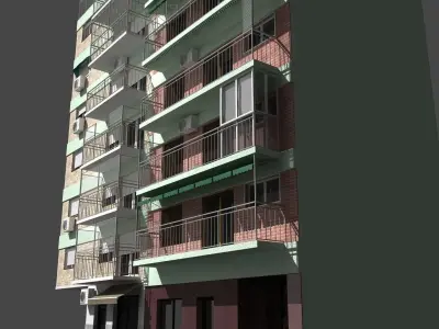 building facade at Buenos Aires 3D model