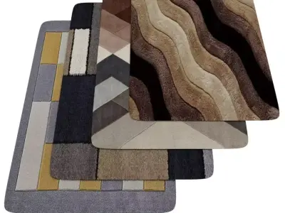 RUG CARPET WOOL INTERIOR  MODEL 3D model