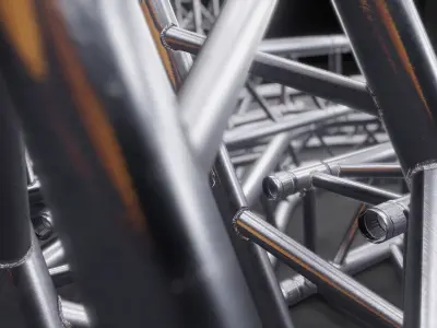 Banana Stage Truss Low-poly 3D model