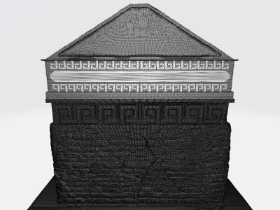 The build of Maya 3D print model