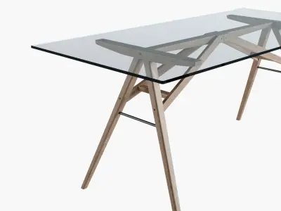 Dining table Jensen west elm 3D model