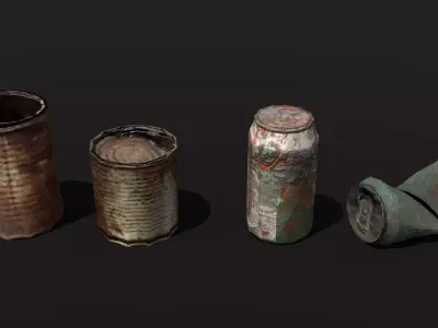 Trash Low-poly 3D model