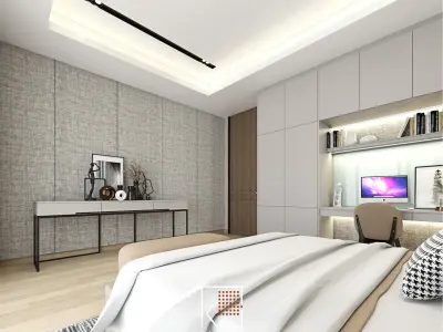 Design Interior Bedroom Girl 3D model