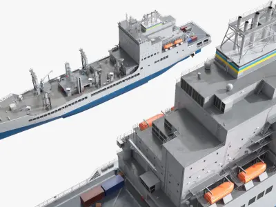  Maritime Fleet Fuel Transport Vessel Grey 