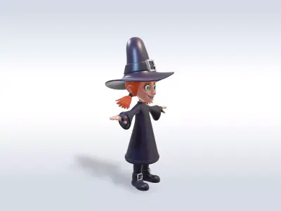 Cheerful Pumpkin Boy Halloween Character 3D model order